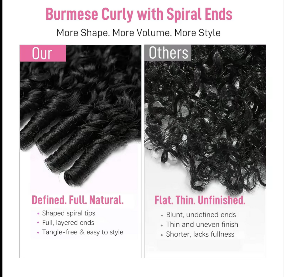 Burmese Curly 7×6 HD Lace Glueless Wig