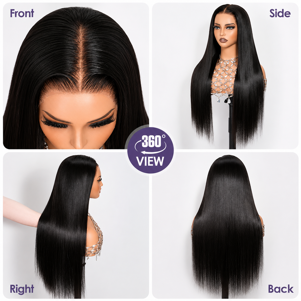100% Human Hair 13×6 Glueless HD Lace Wig