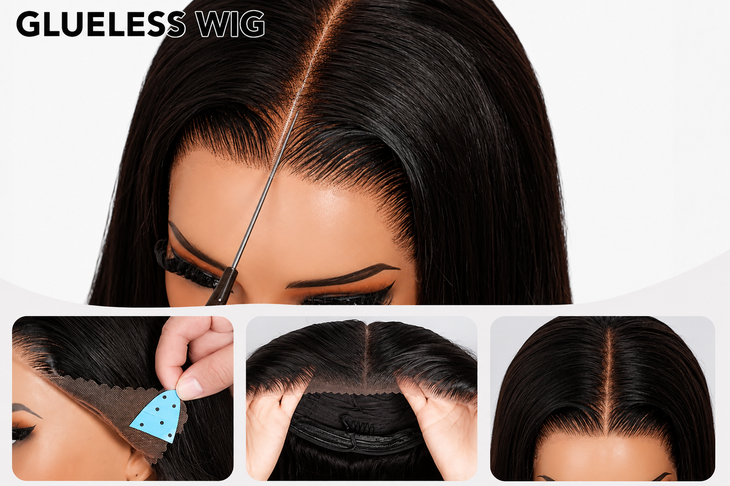 100% Human Hair 13×6 Glueless HD Lace Wig
