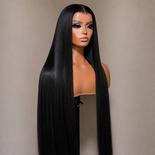 Kaychelle Luxe | 38 inch 13 x 6 Synthetic Straight Lace Frontal Wig