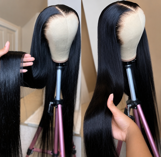 Kaychelle Luxe Co – Straight 13×6 Transparent Lace Frontal Wig