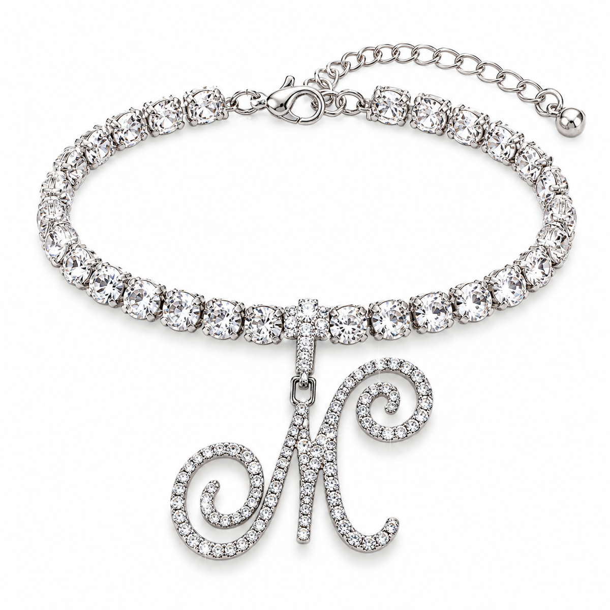 Kaychelle Cursive Initial Anklet