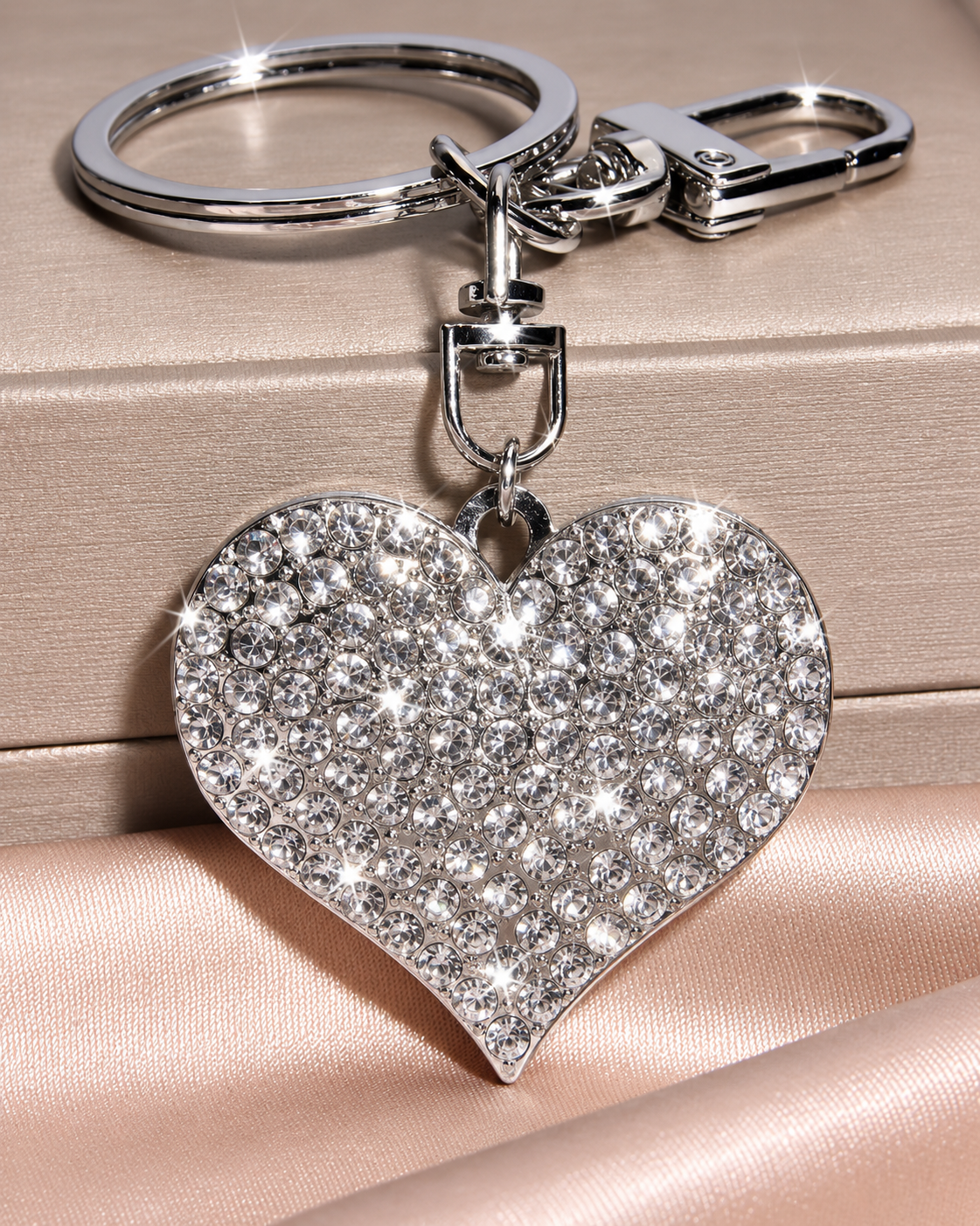 Crystal Charm Keychain