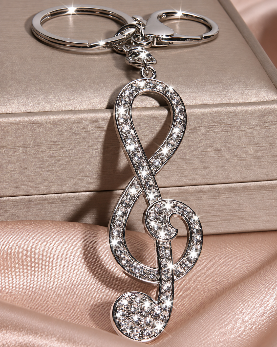 Crystal Charm Keychain