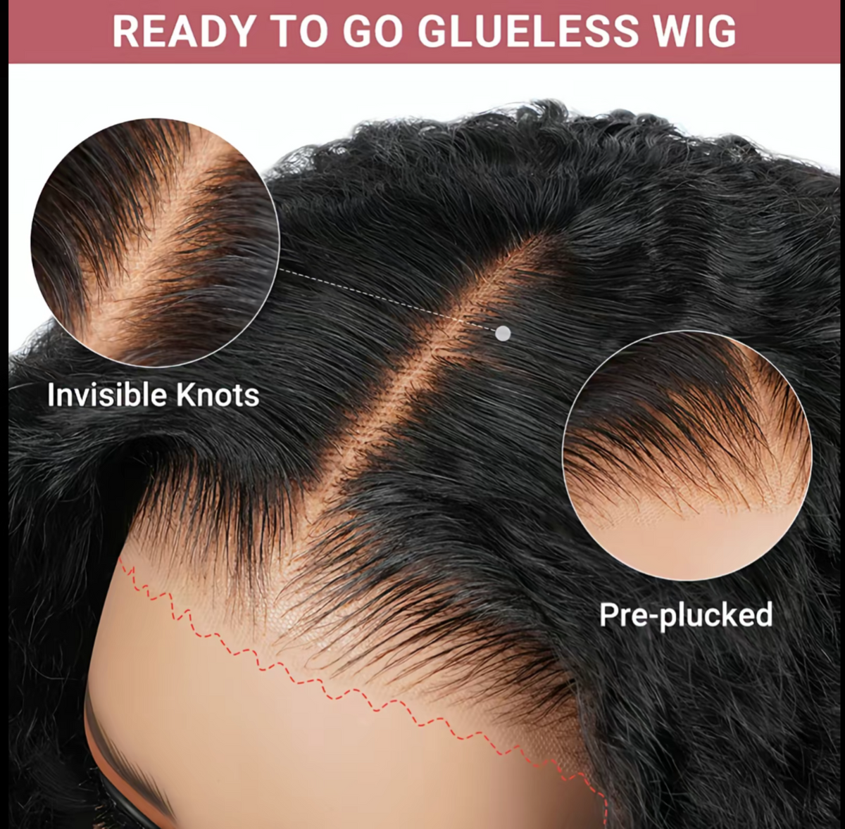Short Curly Glueless Human Hair Wig