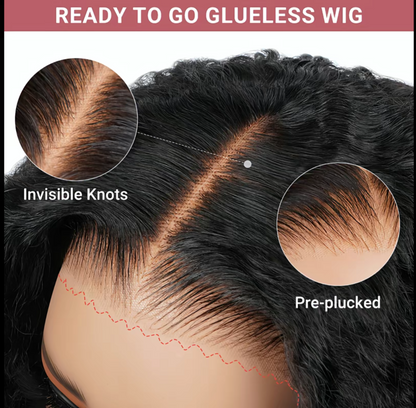 Short Curly Glueless Human Hair Wig